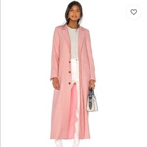 Samantha Long lightweight Coat in Confettie Pink